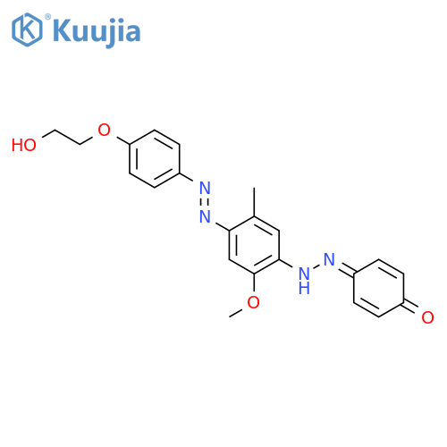 Phenol,4-[2-[4-[2-[4-(2-hydroxyethoxy)phenyl]diazenyl]-2-methoxy-5-methylphenyl]diazenyl]- structure