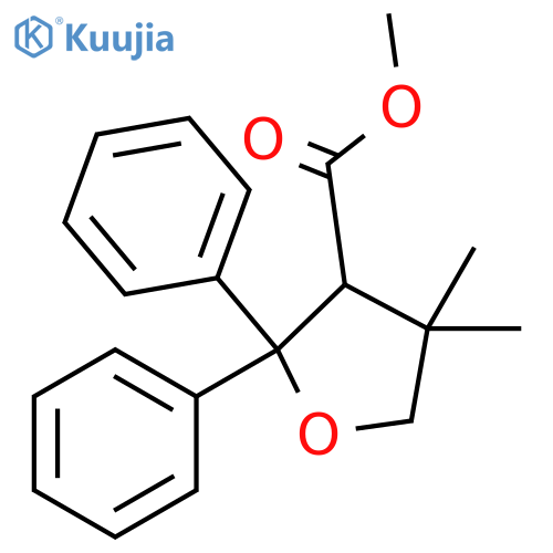 3-Furancarboxylic acid, tetrahydro-4,4-dimethyl-2,2-diphenyl-, methylester structure