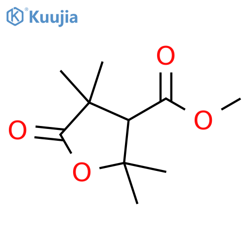 3-Furancarboxylic acid, tetrahydro-2,2,4,4-tetramethyl-5-oxo-, methylester structure