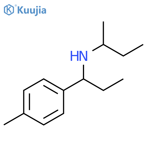 (butan-2-yl)1-(4-methylphenyl)propylamine structure