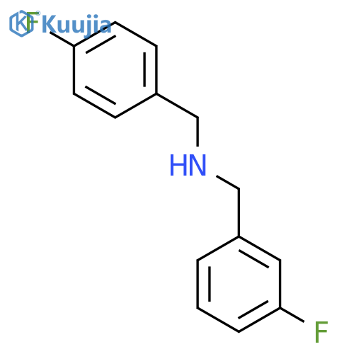 N-(4-fluorobenzyl)-1-(3-fluorophenyl)methanamine structure