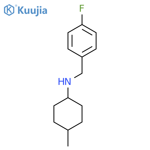 N-[(4-Fluorophenyl)methyl]-4-methylcyclohexan-1-amine structure
