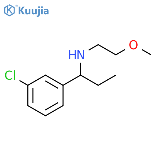 [1-(3-chlorophenyl)propyl](2-methoxyethyl)amine structure