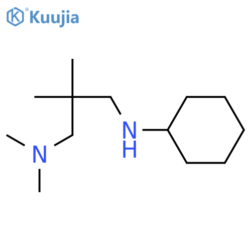 N-[3-(dimethylamino)-2,2-dimethylpropyl]cyclohexanamine structure