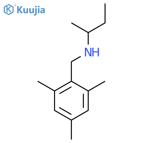 (Butan-2-yl)[(2,4,6-trimethylphenyl)methyl]amine structure