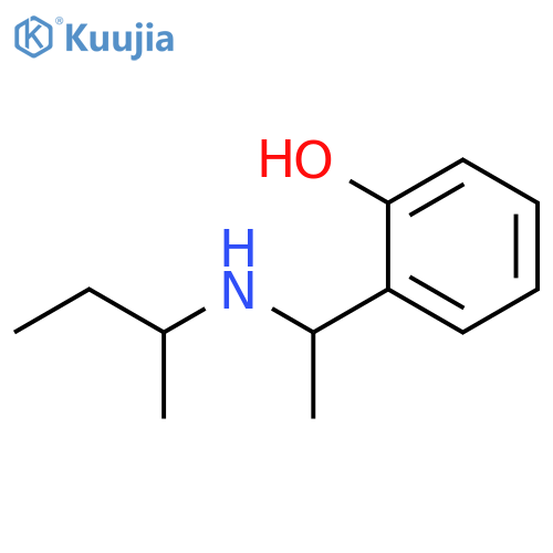 2-{1-(butan-2-yl)aminoethyl}phenol structure
