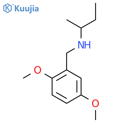 (Butan-2-yl)[(2,5-dimethoxyphenyl)methyl]amine structure