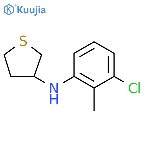 N-(3-chloro-2-methylphenyl)thiolan-3-amine structure