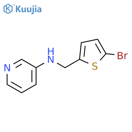 N-[(5-bromothiophen-2-yl)methyl]pyridin-3-amine structure