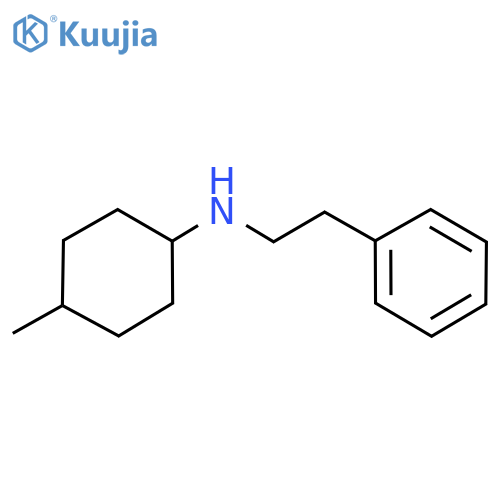 4-methyl-N-(2-phenylethyl)cyclohexan-1-amine structure
