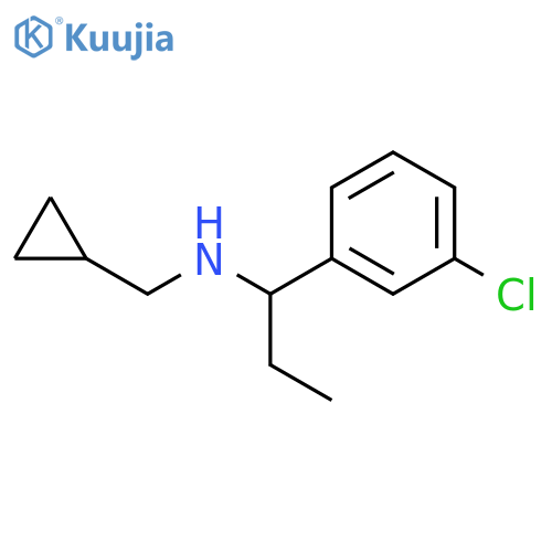 1-(3-chlorophenyl)propyl(cyclopropylmethyl)amine structure