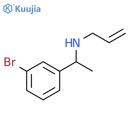 1-(3-bromophenyl)ethyl(prop-2-en-1-yl)amine structure