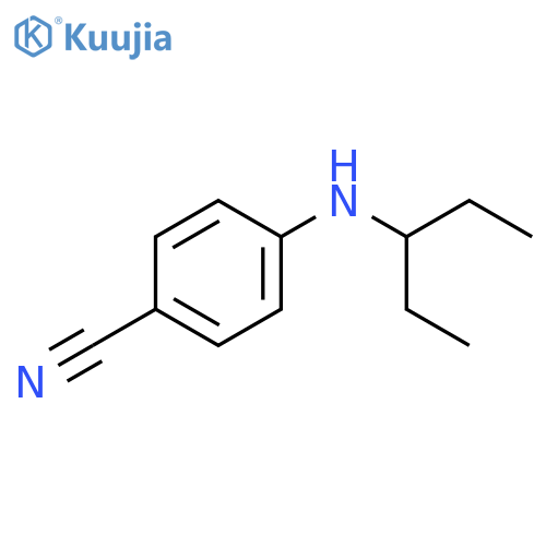 4-(pentan-3-yl)aminobenzonitrile structure
