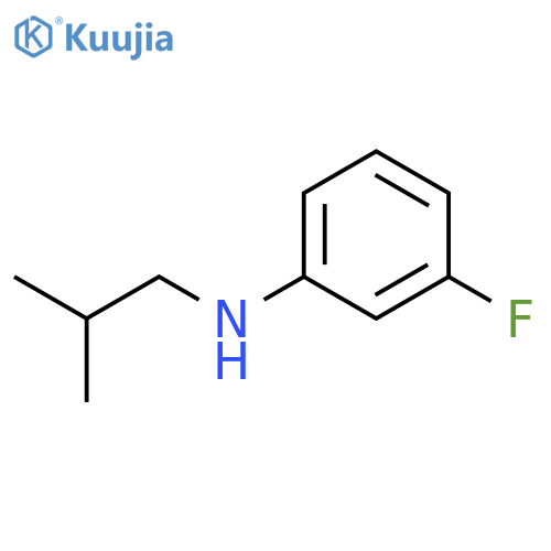 3-fluoro-N-(2-methylpropyl)aniline structure