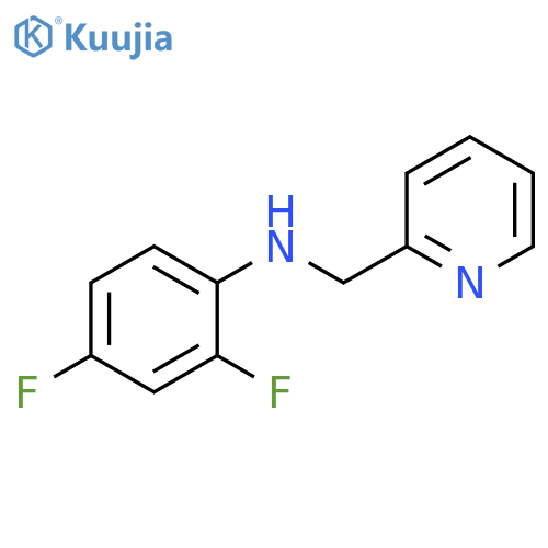 2,4-difluoro-N-(pyridin-2-ylmethyl)aniline structure