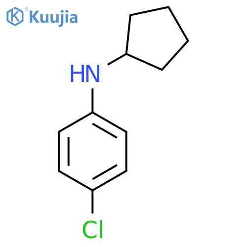 4-chloro-N-cyclopentylaniline structure