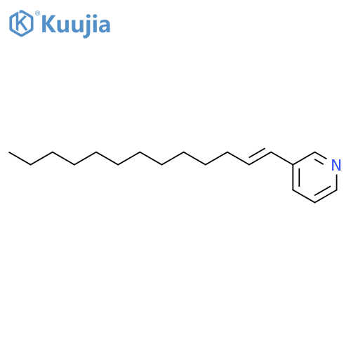 Pyridine, 3-(1-tridecenyl)- structure