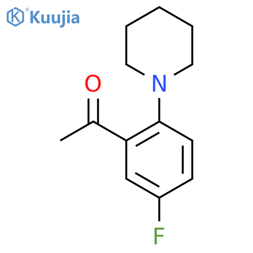 5'-Fluoro-2'-(1-piperidyl)acetophenone structure