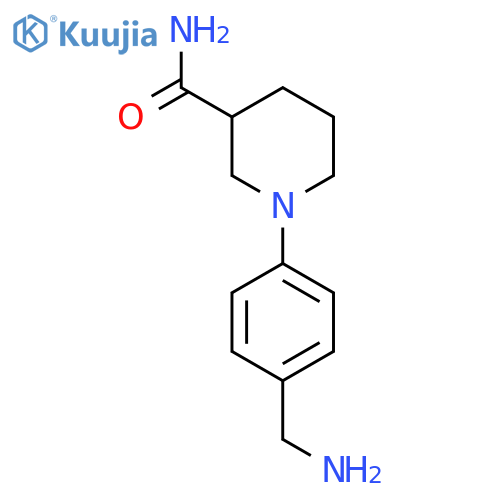 1-4-(Aminomethyl)phenylpiperidine-3-carboxamide structure