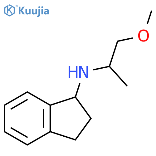 1H-Inden-1-amine, 2,3-dihydro-N-(2-methoxy-1-methylethyl)- structure