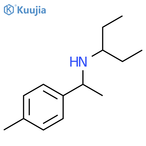 1-(4-methylphenyl)ethyl(pentan-3-yl)amine structure