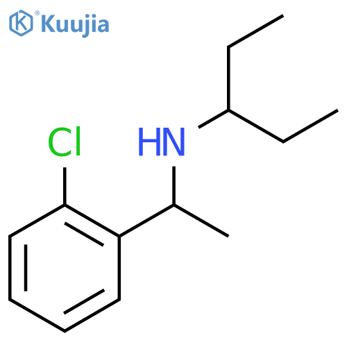 1-(2-chlorophenyl)ethyl(pentan-3-yl)amine structure
