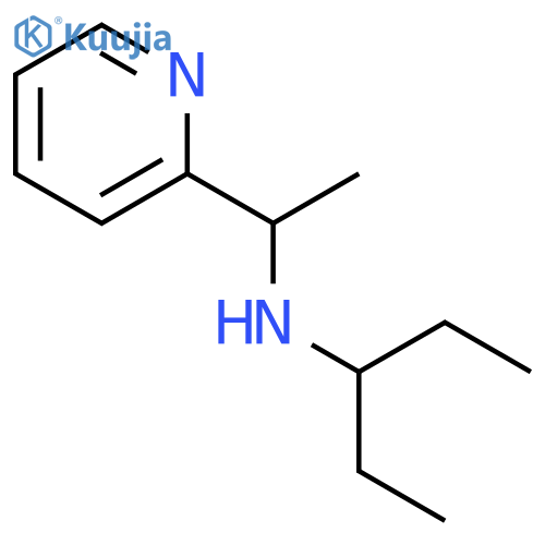 (pentan-3-yl)[1-(pyridin-2-yl)ethyl]amine structure