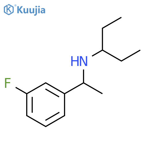 1-(3-fluorophenyl)ethyl(pentan-3-yl)amine structure