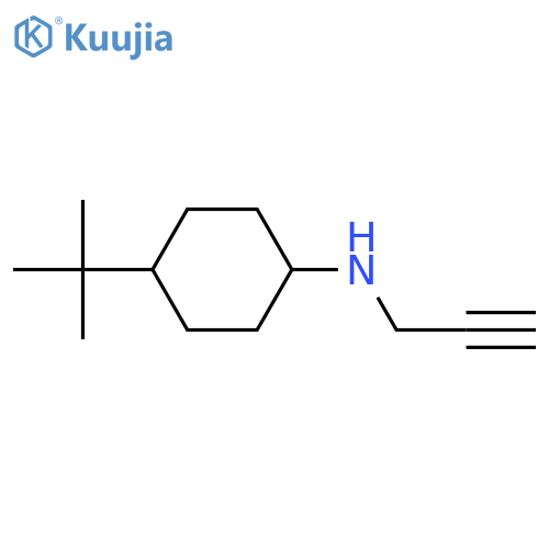 Cyclohexanamine, 4-(1,1-dimethylethyl)-N-2-propyn-1-yl- structure