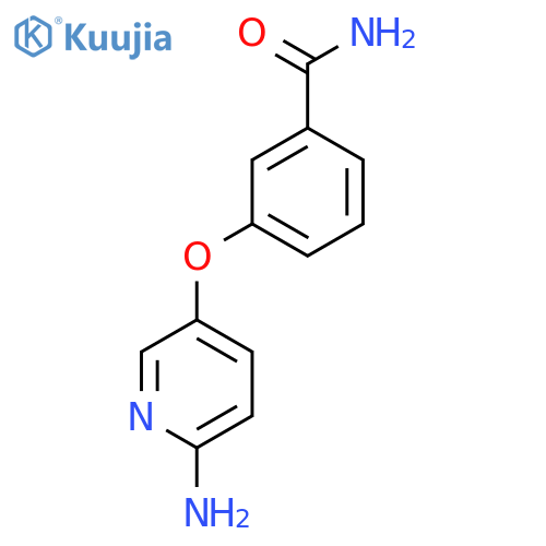 3-(6-Aminopyridin-3-yl)oxybenzamide structure