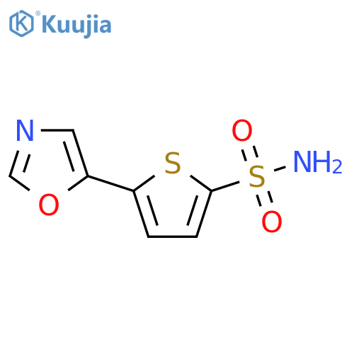 5-(1,3-Oxazol-5-yl)thiophene-2-sulfonamide structure