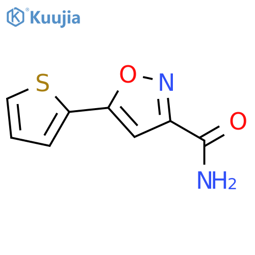 5-(thiophen-2-yl)-1,2-oxazole-3-carboxamide structure