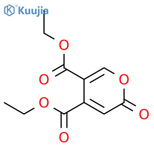 Diethyl 6-oxopyran-3,4-dicarboxylate structure
