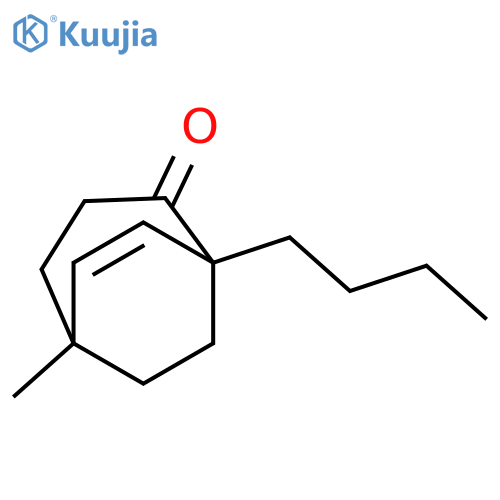 Bicyclo[3.2.2]non-6-en-2-one, 1-butyl-5-methyl- structure