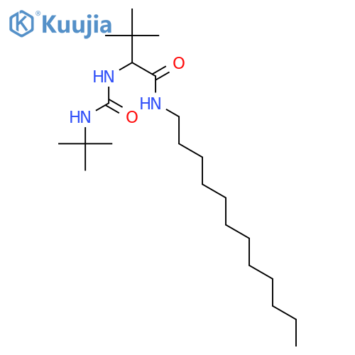 Butanamide,2-[[[(1,1-dimethylethyl)amino]carbonyl]amino]-N-dodecyl-3,3-dimethyl-,(S)- structure