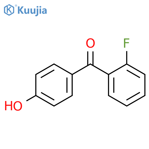 2-Fluoro-4'-hydroxybenzophenone structure