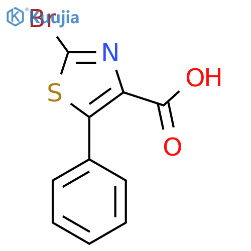 2-Bromo-5-phenyl-1,3-thiazole-4-carboxylic acid structure