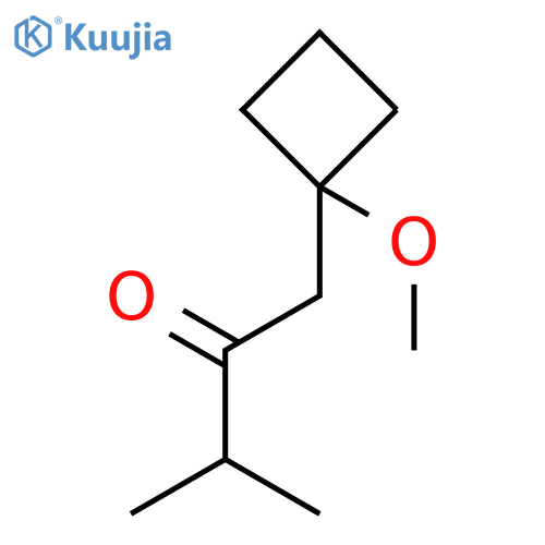 2-Butanone, 1-(1-methoxycyclobutyl)-3-methyl- structure