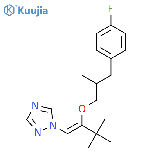 1H-1,2,4-Triazole, 1-[2-[3-(4-fluorophenyl)-2-methylpropoxy]-3,3-dimethyl-1-butenyl]- structure