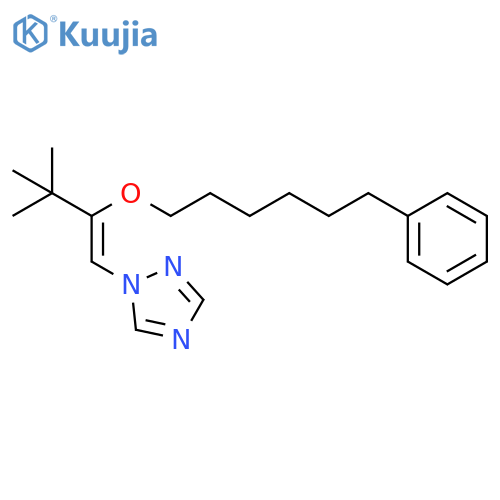 1H-1,2,4-Triazole, 1-[3,3-dimethyl-2-[(6-phenylhexyl)oxy]-1-butenyl]- structure