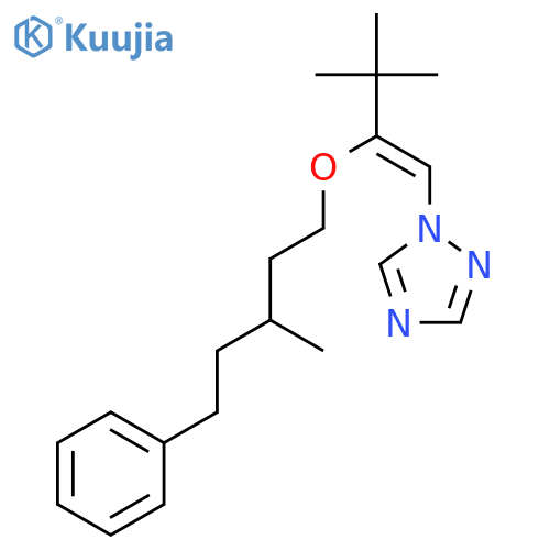 1H-1,2,4-Triazole, 1-[3,3-dimethyl-2-[(3-methyl-5-phenylpentyl)oxy]-1-butenyl]- structure