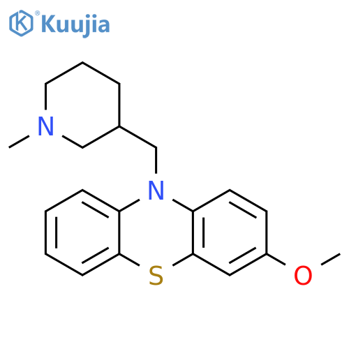 10H-Phenothiazine,3-methoxy-10-[(1-methyl-3-piperidinyl)methyl]- structure