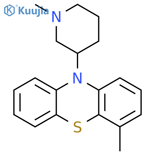 10H-Phenothiazine,4-methyl-10-(1-methyl-3-piperidinyl)- structure