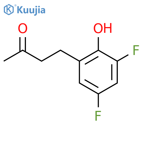 4-(3,5-difluoro-2-hydroxyphenyl)butan-2-one structure
