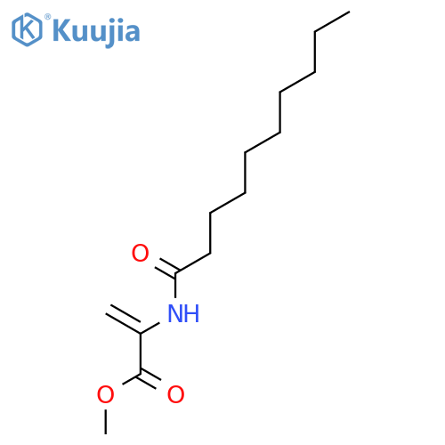 2-Propenoic acid, 2-[(1-oxodecyl)amino]-, methyl ester structure