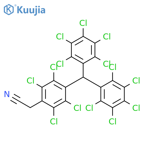 Benzeneacetonitrile, 4-[bis(pentachlorophenyl)methyl]-2,3,5,6-tetrachloro- structure
