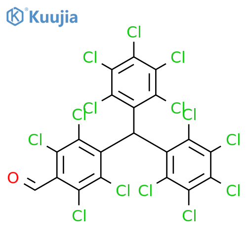 Benzaldehyde, 4-[bis(pentachlorophenyl)methyl]-2,3,5,6-tetrachloro- structure