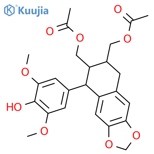 2,7'-Cyclo-8,8'-lignan-3',4,4',5,5',9,9'-heptol; (7'S,8R,8'R)-form, 4,5-Methylene, 3',5'-di-Me ether, 9,9'-di-Ac structure