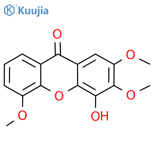 4-Hydroxy-2,3,5-trimethoxy-9H-xanthen-9-one structure