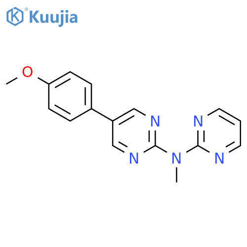 2-Pyrimidinamine, 5-(4-methoxyphenyl)-N-methyl-N-2-pyrimidinyl- structure